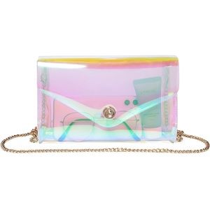 New Iridescent Clear Crossbody or Shoulder Bag